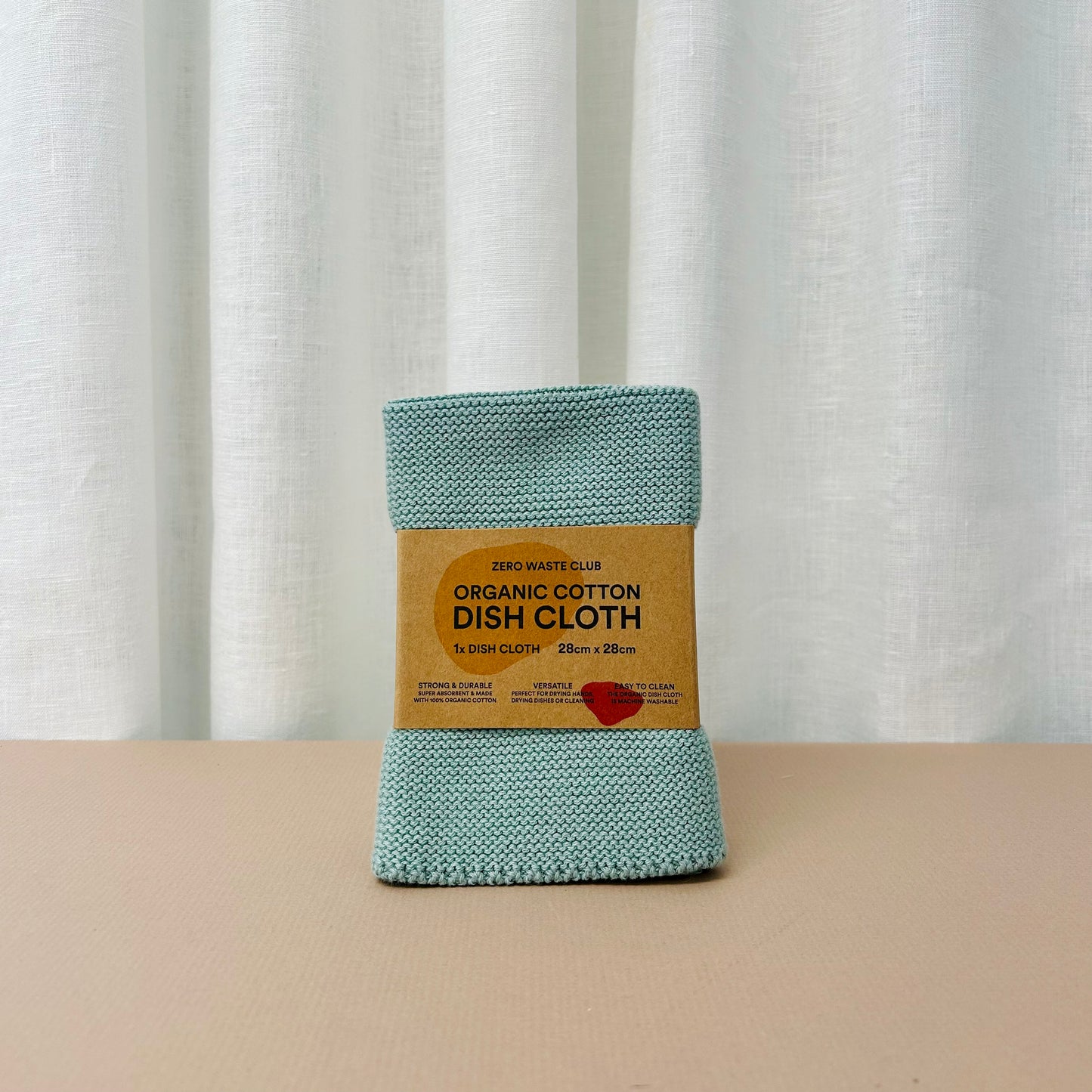 Organic Cotton Dish Cloth - Sage Green