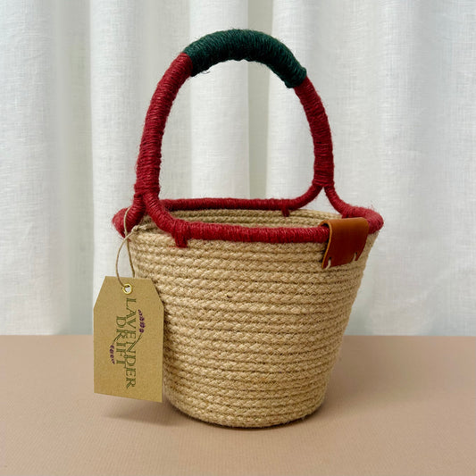 Handmade Jute Foraging Basket