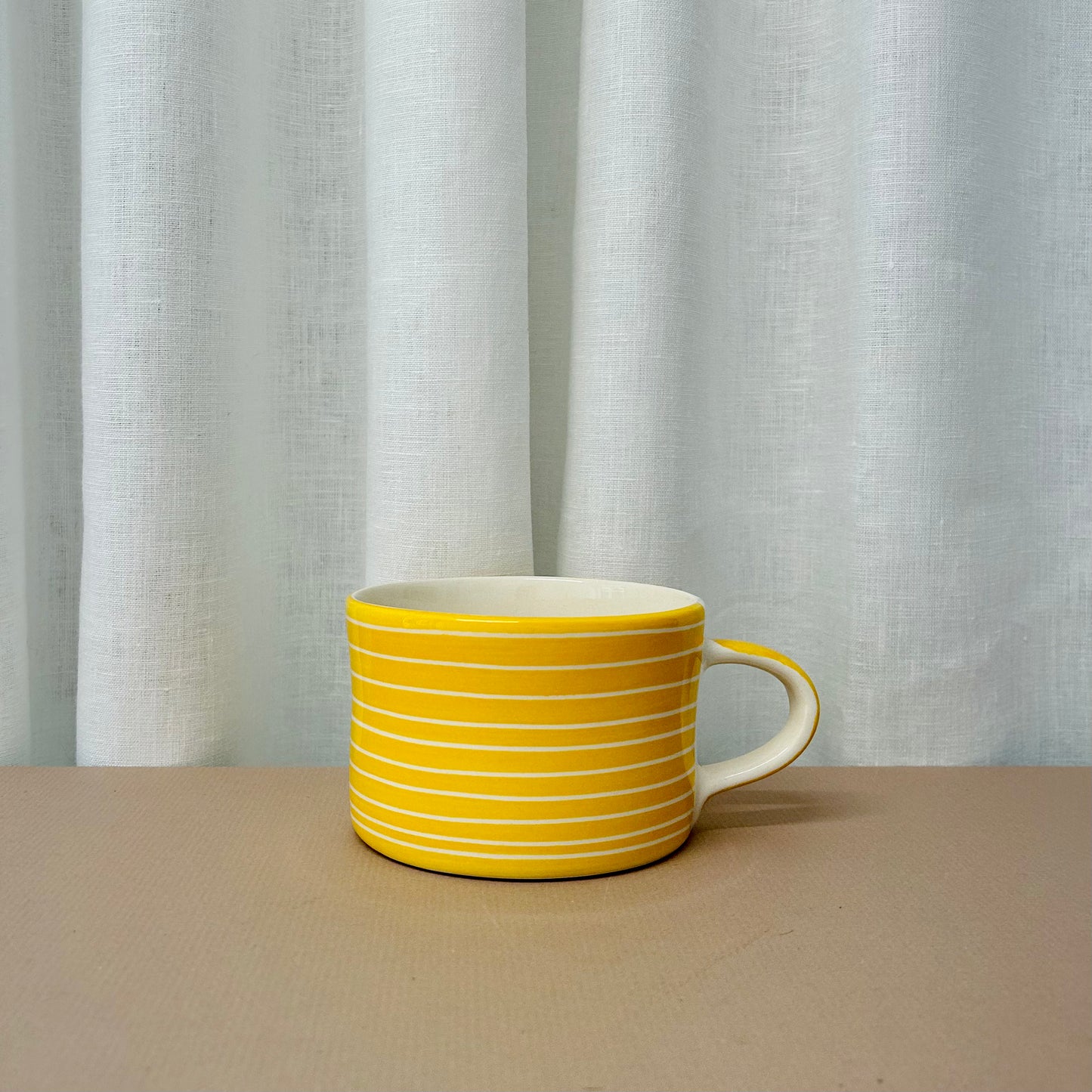 Musango Low Mug - Turmeric Sgraffito