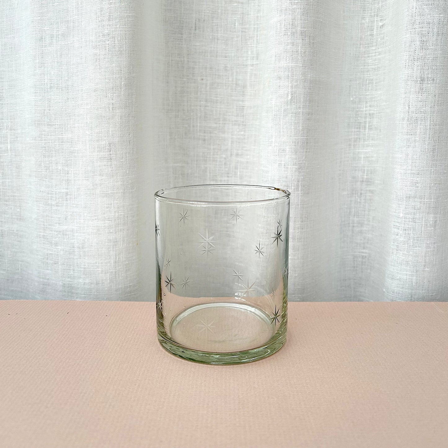 Water Glass - Etched Stars