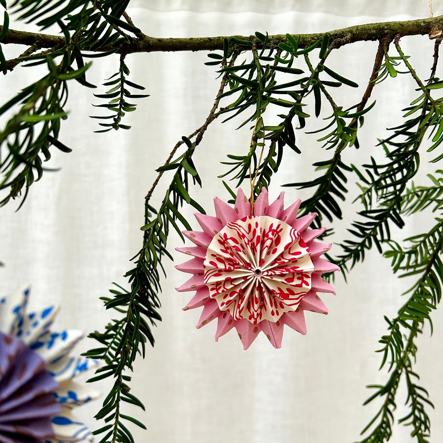 Double Star Paper Ornament Set