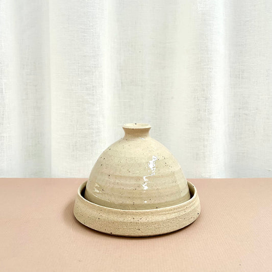 Speckled Stoneware Butter Dish