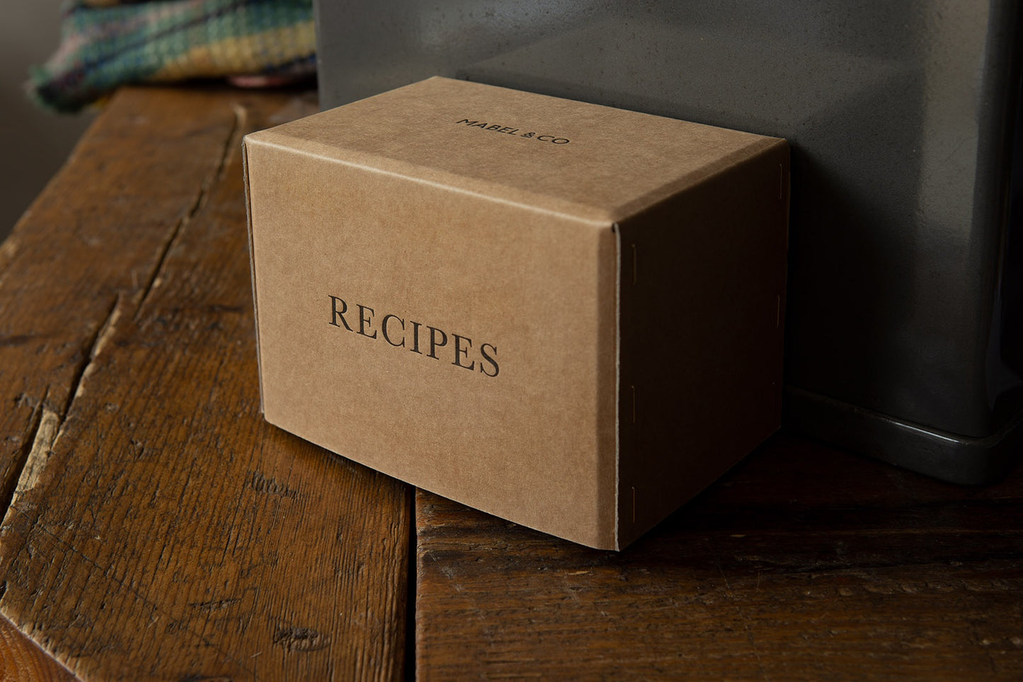 Letterpress Recipe Box