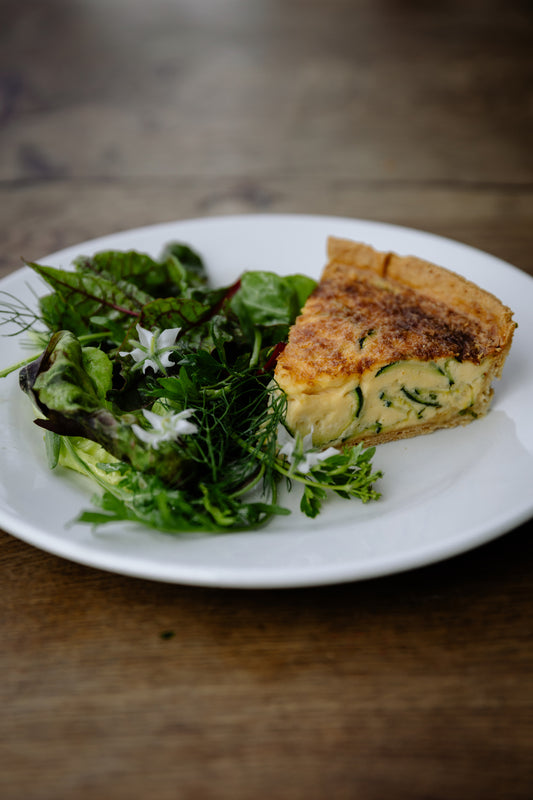 Courgette and chilli tart