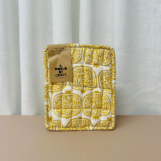Pomegranate Pot Holder - Yellow