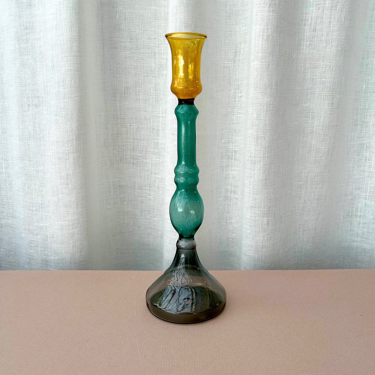 Maria Handblown Glass Candlestick