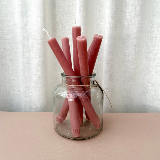 Straight Dinner Candle - Dusky Pink