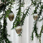 Mini Glass Baubles Set of 10 - Antique Silver