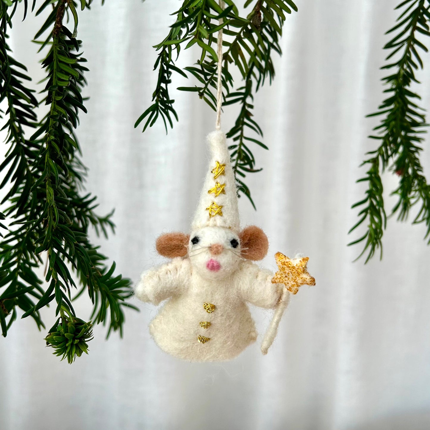 Angel Mouse Felt Decoration