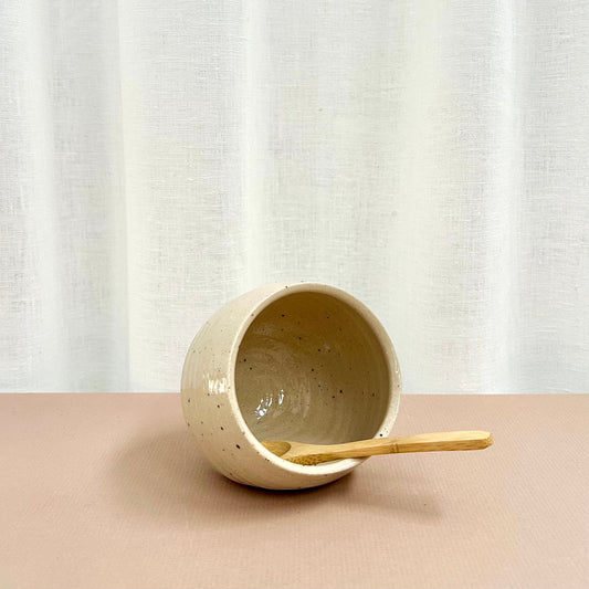 Speckled Stoneware Salt Pig