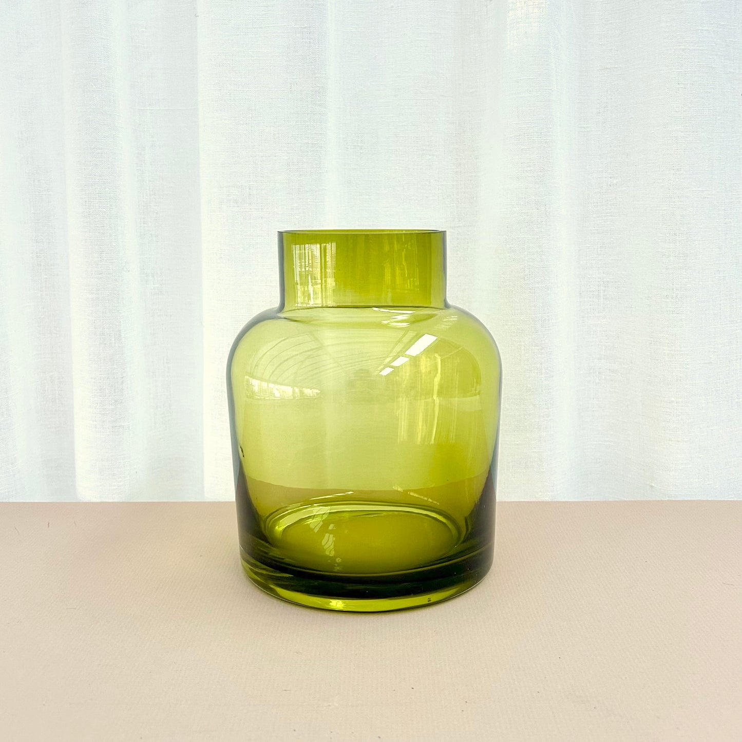 Low Jar Vase - Olive