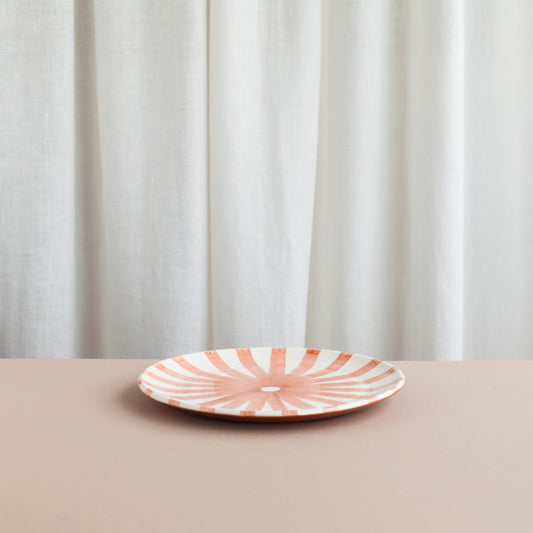 Terracotta Ray Small Plate
