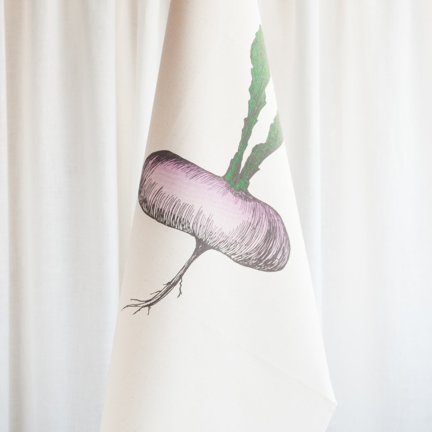 Purple Turnip Tea Towel