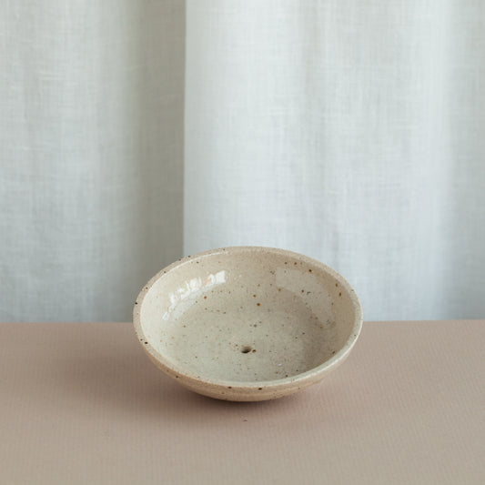 Speckled Stoneware Soap Dish