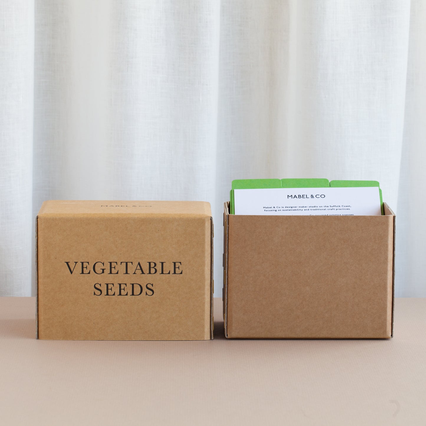 Letterpress Vegetable Seed Box