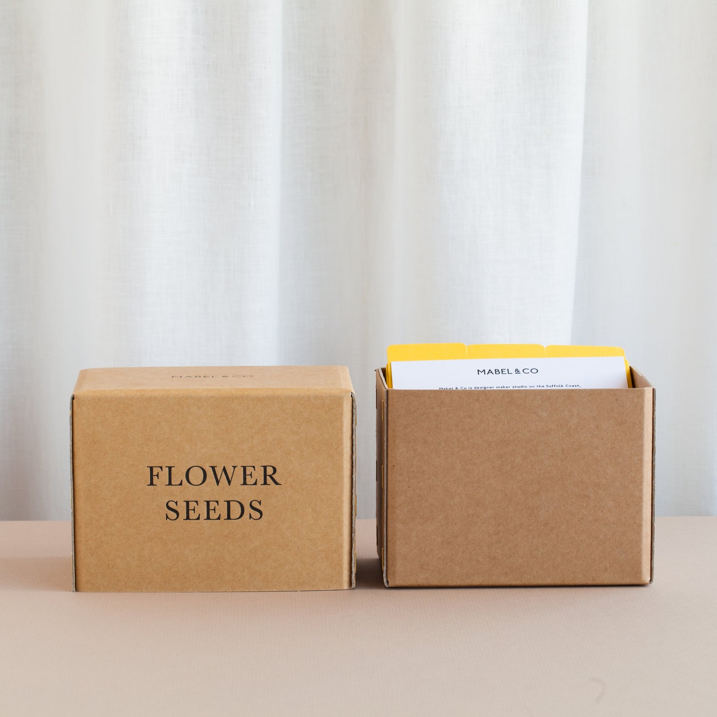 Letterpress Flower Seed Box