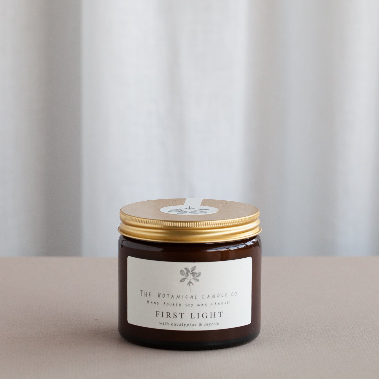 First Light Amber Jar Soy Candle