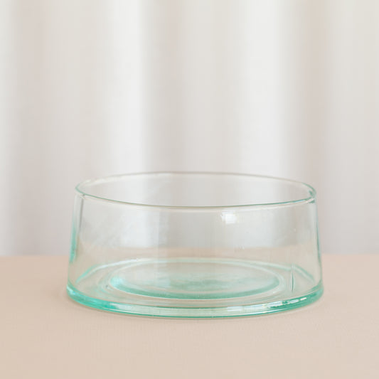 Recycled Glass Low Dish